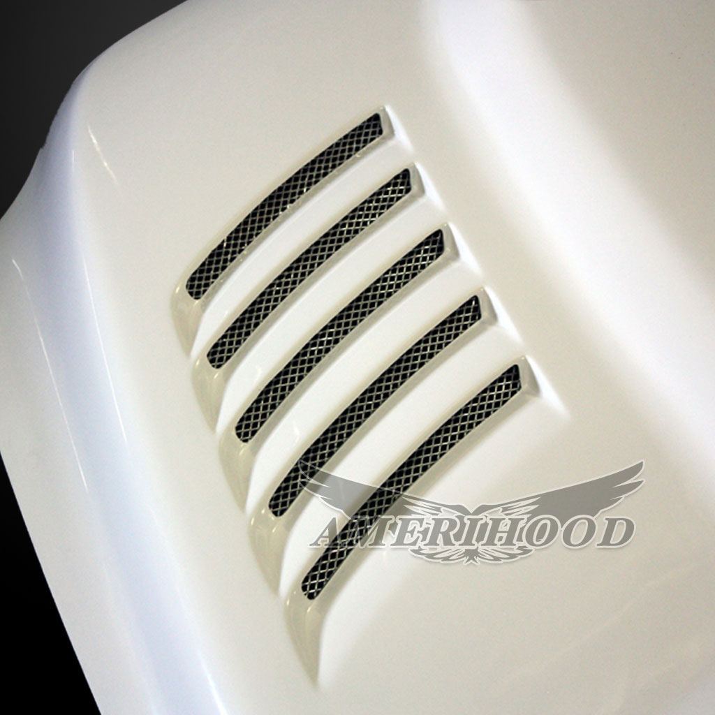 Amerihood Dodge Ram 2500 SSK Style Functional Heat Extractor Vented Hood DR10AHSSKFHW25 image 7