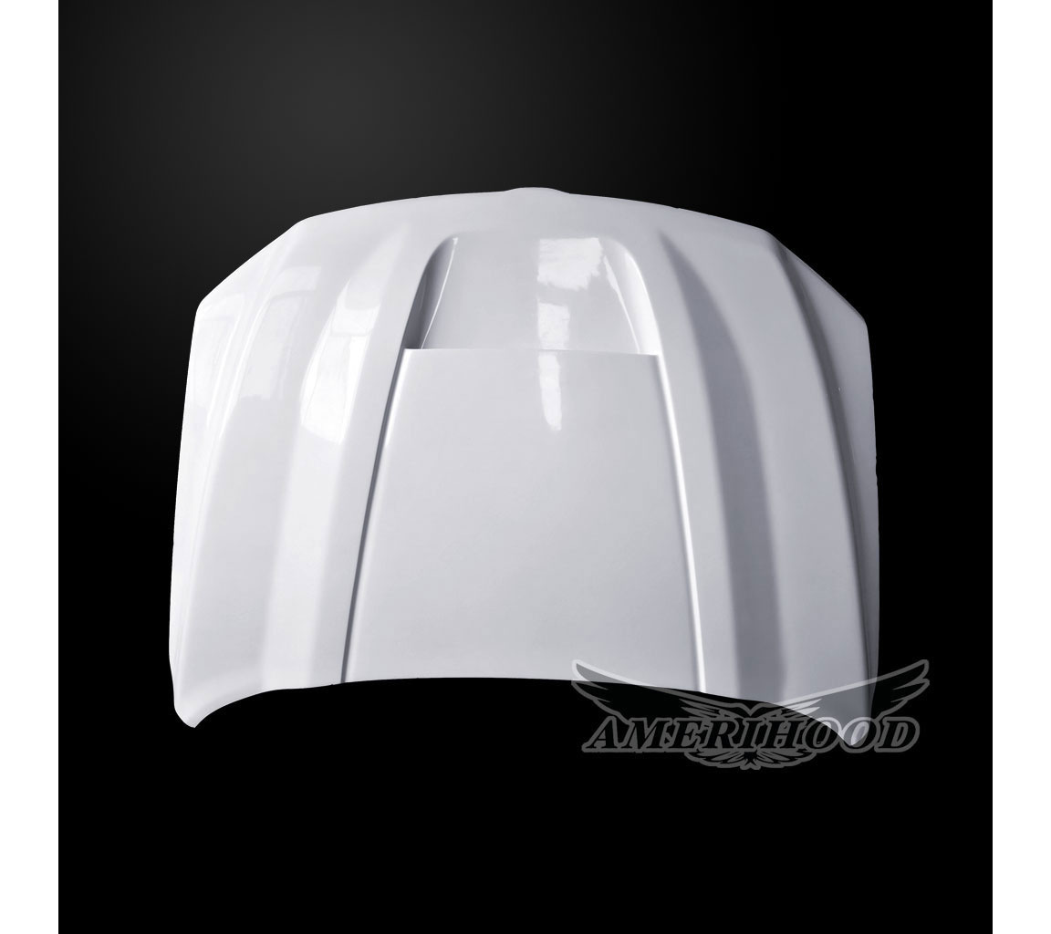 Amerihood Dodge Ram 1500 SRT Type Style Functional Ram Air Hood DR1519AHSRTFHW image 3