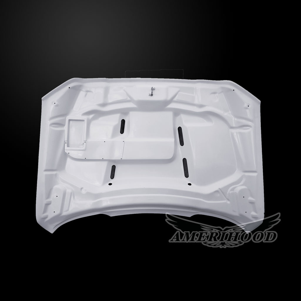 Amerihood Dodge Ram 2500 SSK Style Functional Heat Extractor Vented Hood DR2519AHSSKFHW image 5