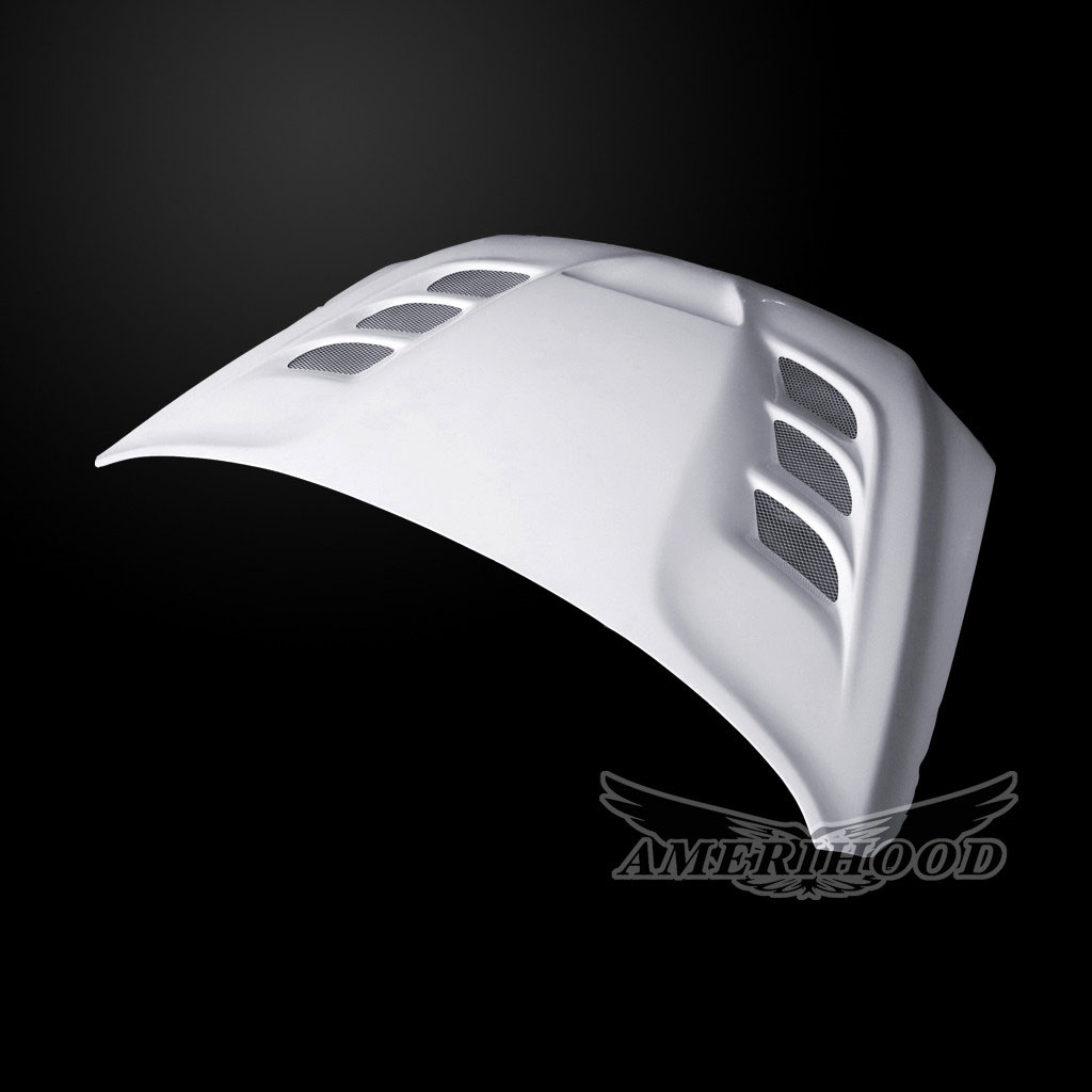 Amerihood Dodge Ram 1500 Type VIP Style Functional Ram Air Heat Extractor Hood DR1519AHVIPFHW