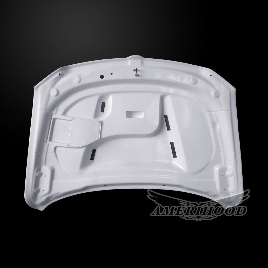 Amerihood Dodge Ram 1500 Type VIP Style Functional Ram Air Heat Extractor Hood DR1519AHVIPFHW image 4