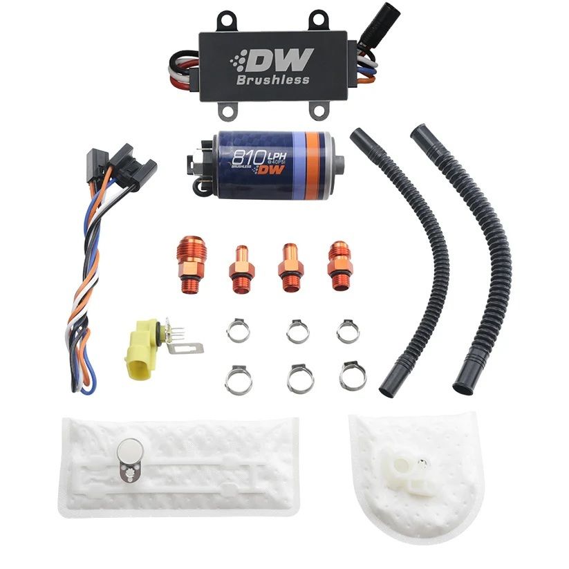 Deatschwerks DW810 Brushless 810lph In-Tank Brushless Fuel Pump w/ 9-1002 + Dual Speed Controller 9811c1051002
