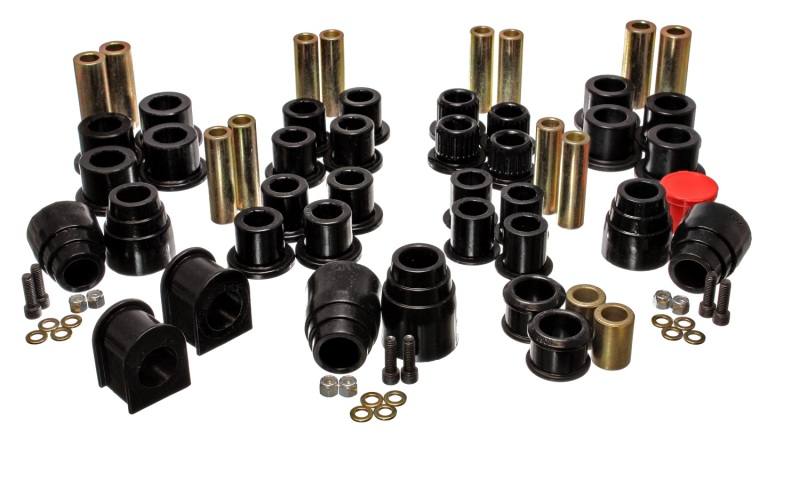 Energy Suspension 00-04 Ford Excursion 4WD Black Hyper-flex Master Bushing Set 4.18120g