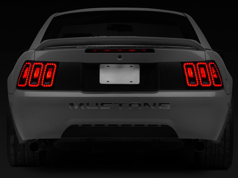 Raxiom 99-04 Ford Mustang Excluding 99-01 Cobra Icon LED Tail Lights- Black Housing (Smoked Lens) 100807 image 3