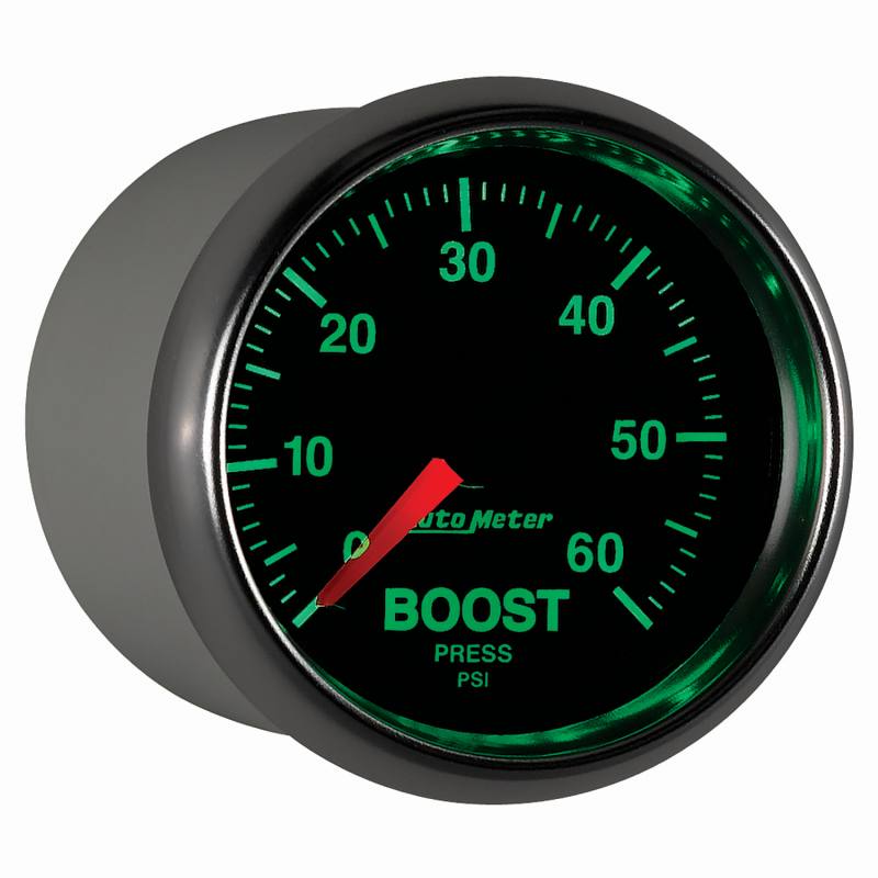 Autometer GS 52mm 0-60 psi Mechanical Boost Gauge 3805 image 6