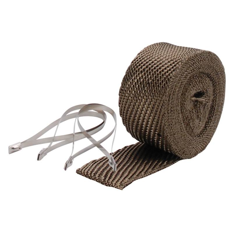 DEI Exhaust Wrap Kit - Pipe Wrap and Locking Tie - Titanium 10123
