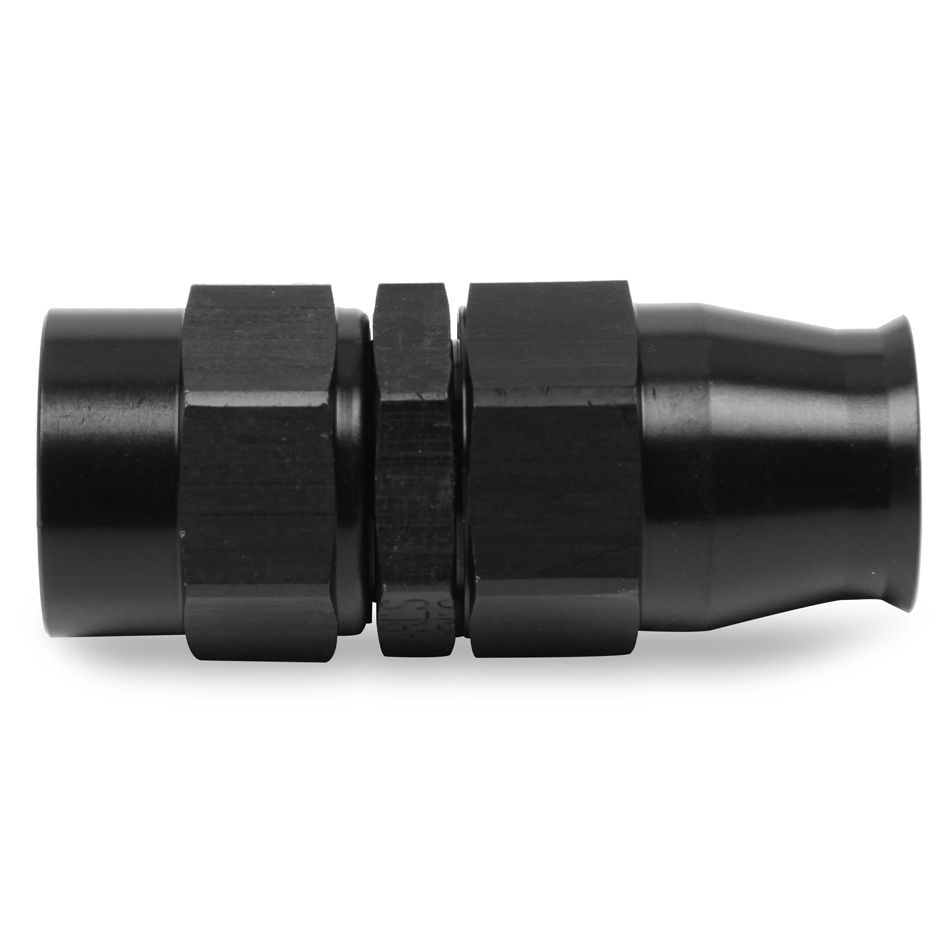 EARLS #8 Ultra Pro Hose End Straight - Black 620108erl