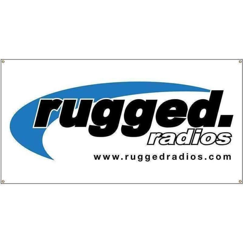 Rugged Radios Rugged Radios Race Banners - Available In Different Sizes 2 x 4 Banner banner2x4ni