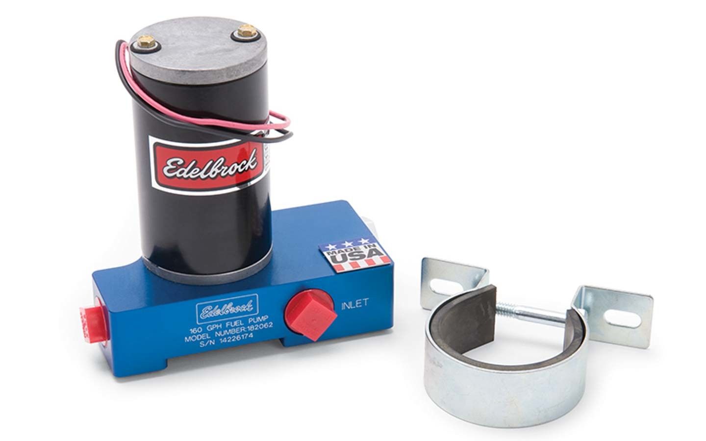 Edelbrock Carb Electric Fuel Pump 160GPH @ 12psi Blue 182062