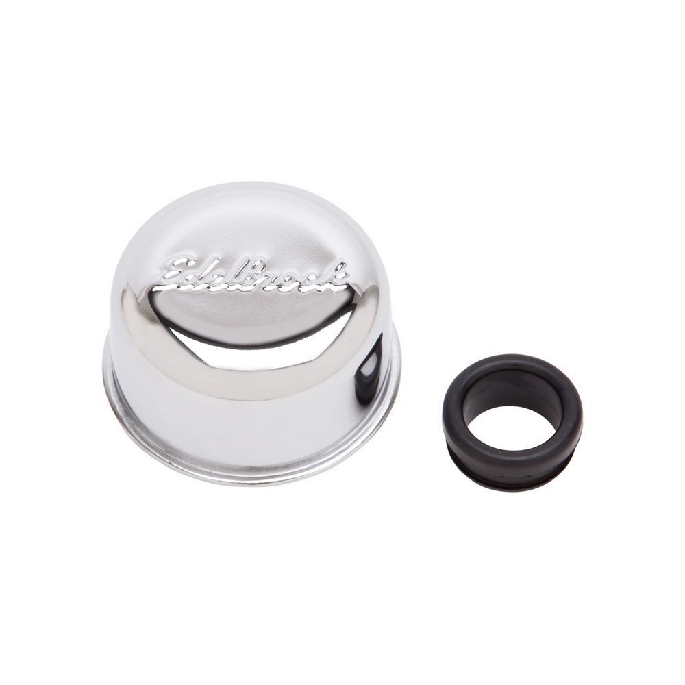 Edelbrock Chrm Breather and Grommet 4405