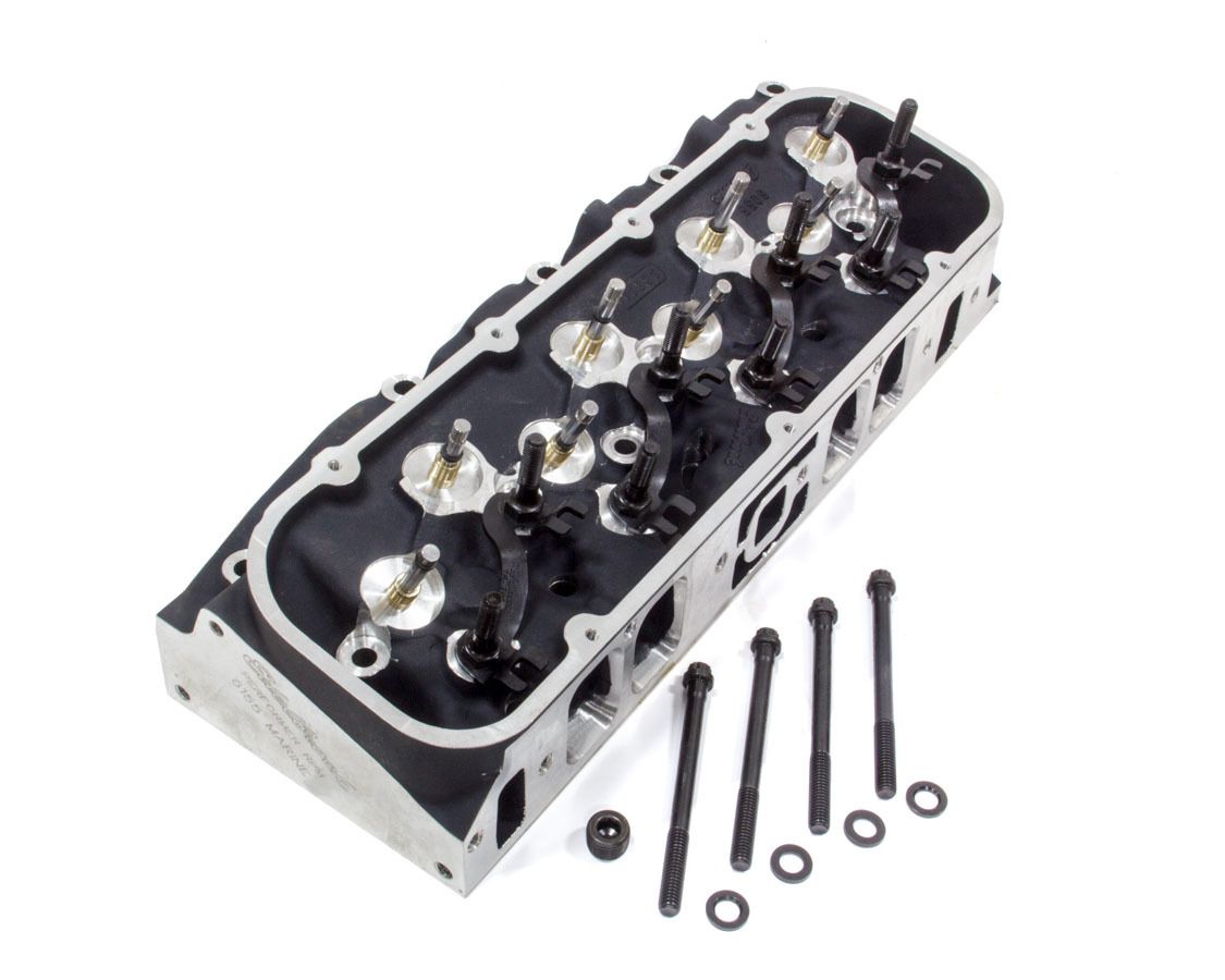 Edelbrock Single Marine BBC Rect Port Head w/ Valves 61559