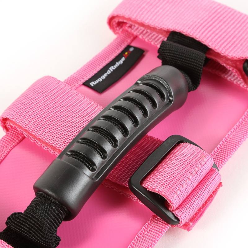 Rugged Ridge Ultimate Grab Handles Pink 55-20 CJ/Jeep Wrangler /JT 13505.01 image 4