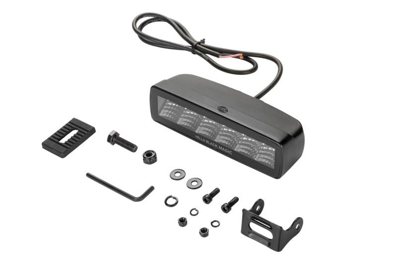 Hella Universal Black Magic 6 L.E.D. Mini Light Bar - Flood Beam 358176201 image 2