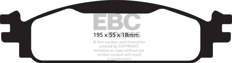 EBC 08-10 Ford Flex 3.5 Greenstuff Front Brake Pads DP21825 image 2