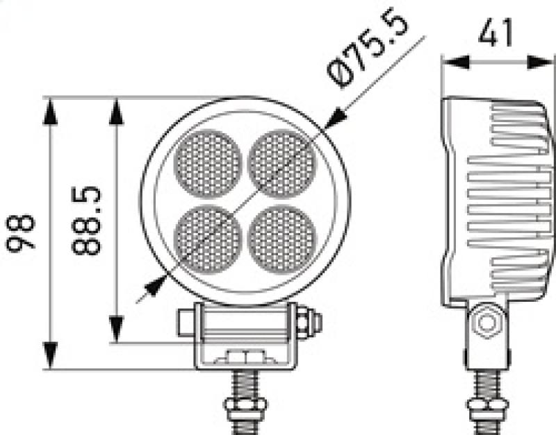 Hella ValueFit LED Work Light TR1700 LED MV CR LT 357111002 image 6