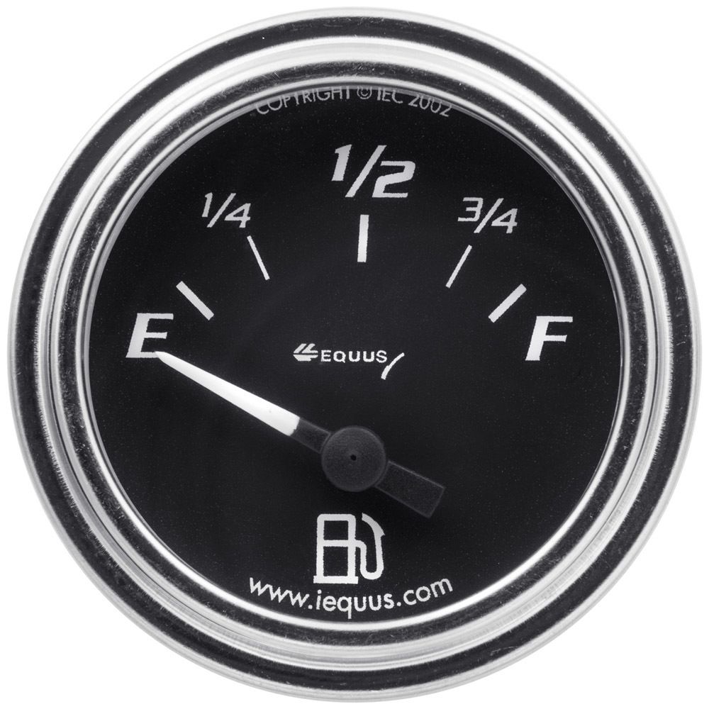EQUUS 2.0 Dia Fuel Level Gauge Chrome e7362