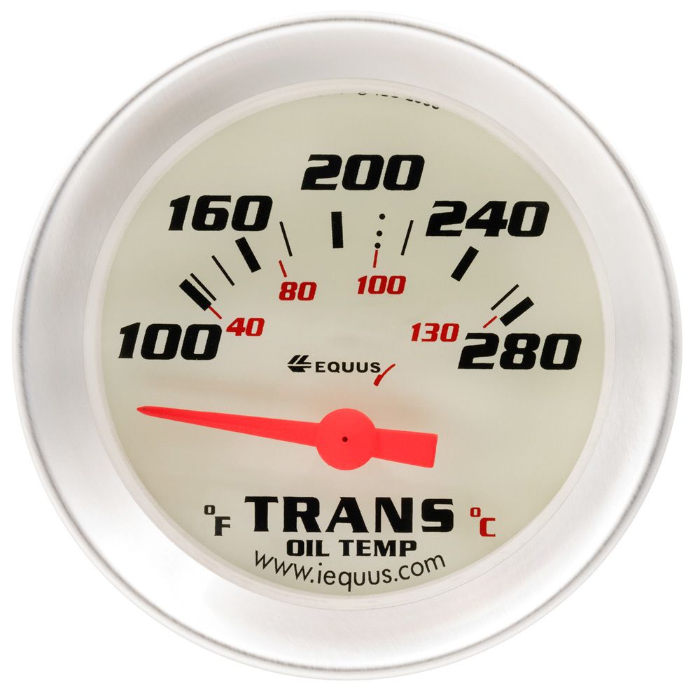 EQUUS 2.0 Dia Trans Temp Gauge Silver 100-280 e8241
