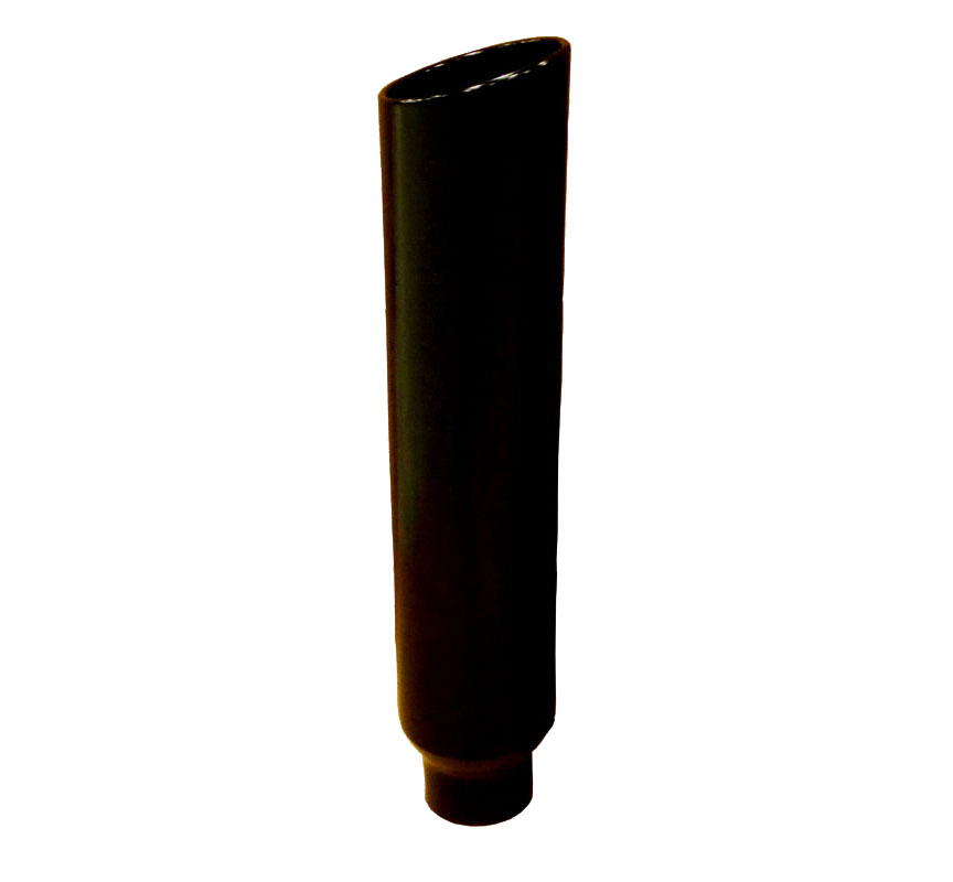 Pypes Diesel Truck 5" in - 10" out, 36" long Stack Tip (each) - Black EVT510-36B