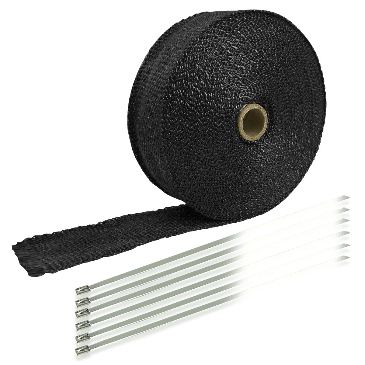 SPEC-D Tuning Exhaust Wrap & Ties - Black ew-50blk