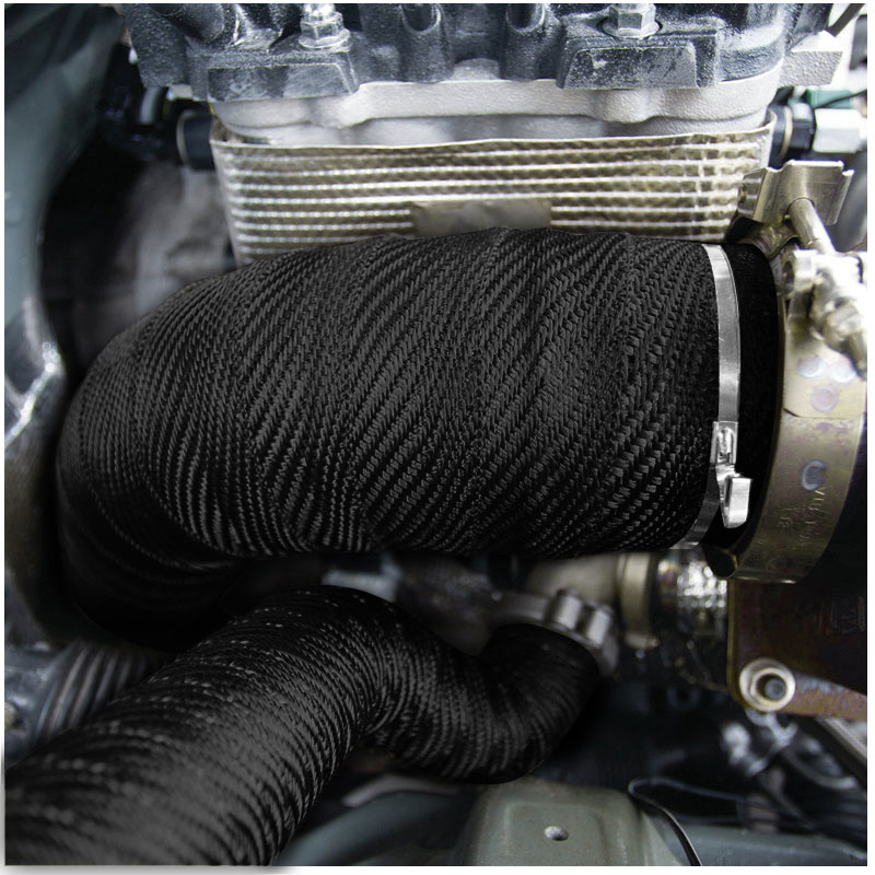 SPEC-D Tuning Exhaust Wrap & Ties - Black ew-50blk image 4