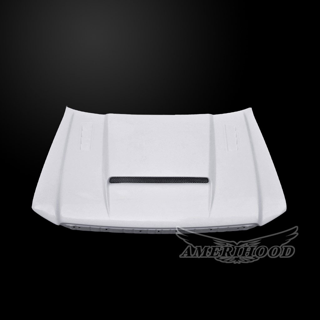 Amerihood Ford F-150 SMS Style Functional Ram Air Cooling Hood F1504AHSMSFHW image 3