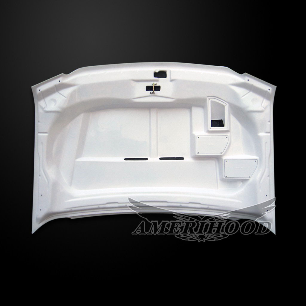 Amerihood Ford Excursion Type-E Style Functional Ram Air Cooling Hood FEXC00AHTEFHW image 4