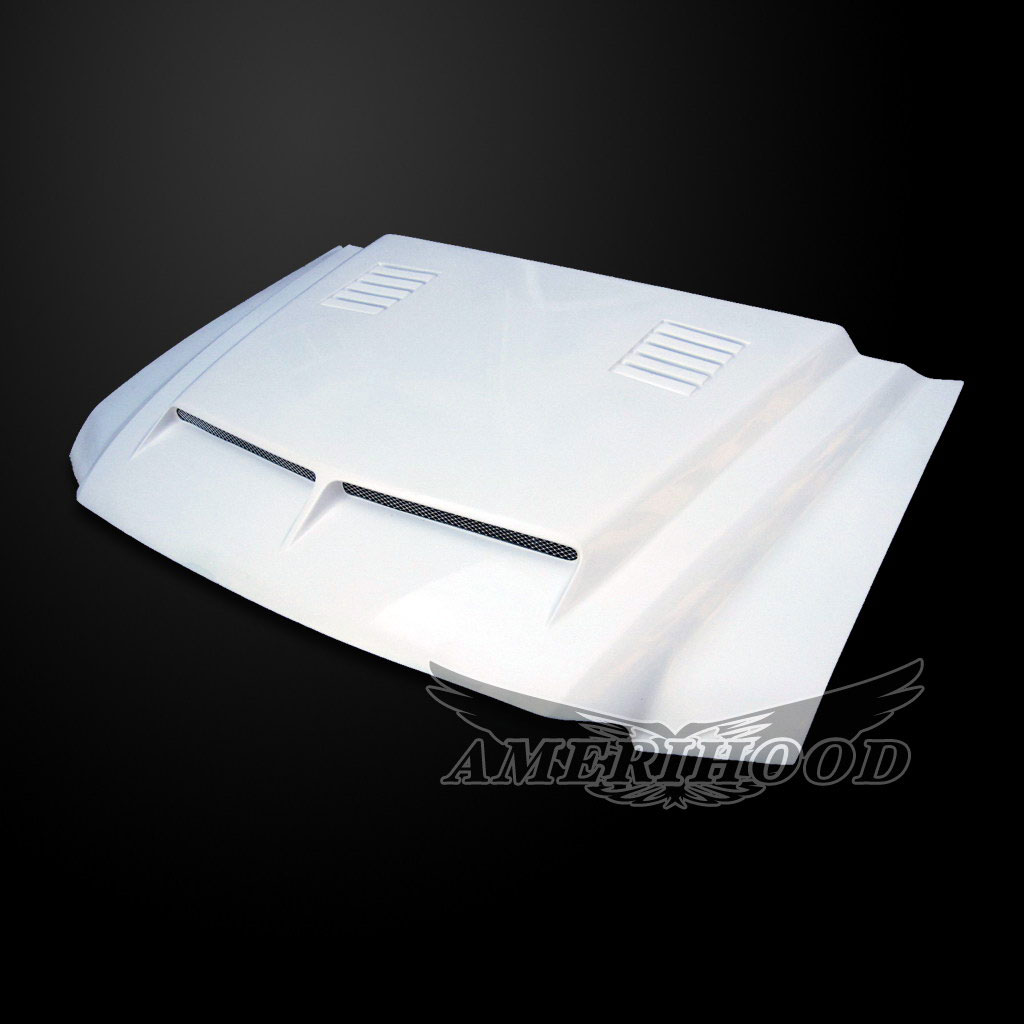 Amerihood Ford Excursion Type-E Style Functional Ram Air Cooling Hood FEXC00AHTEFHW image 7
