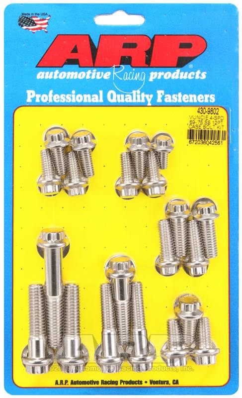 ARP Muncie 4-spd 69-75 SS 12pt trans case bolt kit 430-9802