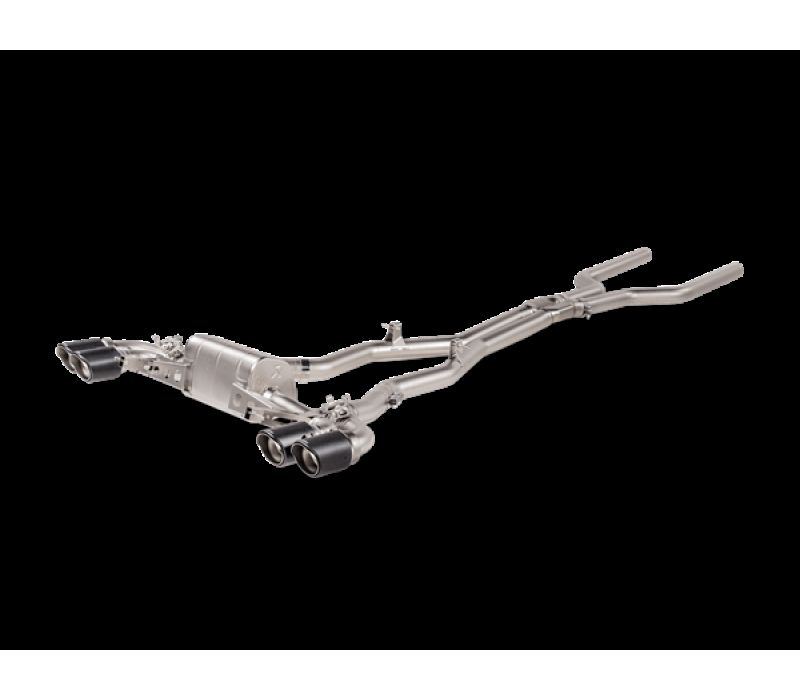 Akrapovic 2021 BMW M8/M8 Competition (F93) Evolution Line Cat Back (Titanium) w/Carbon Tips s-bm/t/25