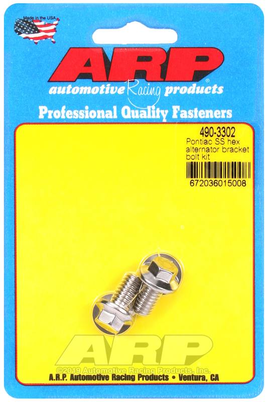 ARP Pontiac SS Hex Alternator Bracket Bolt Kit 490-3302 image 2