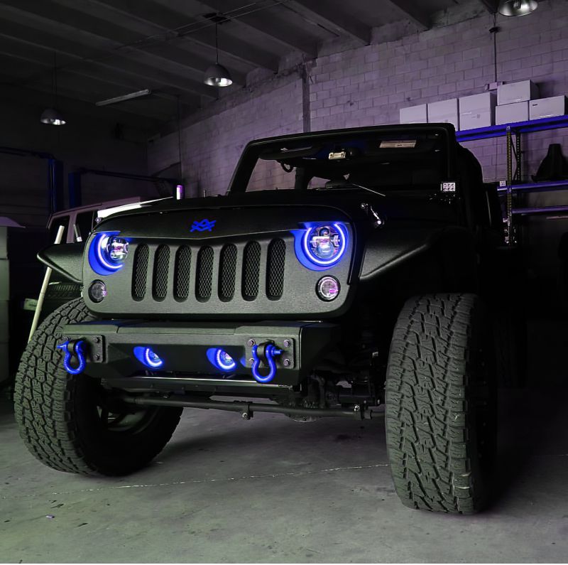 Oracle 7in High Powered LED Headlights - Black Bezel - ColorSHIFT No Controller 5769-334 image 8