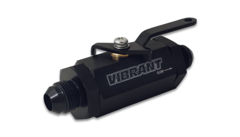 Vibrant -16AN to -16AN Male Shut Off Valve - Black 16756 image 2