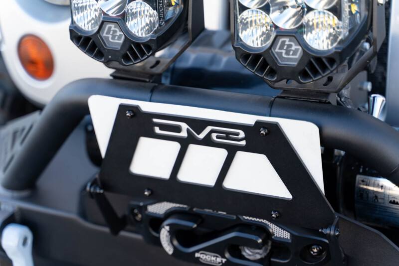 DV8 Offroad Fairlead Mounted Flip-Up License Plate Bracket LPBM-02 image 6