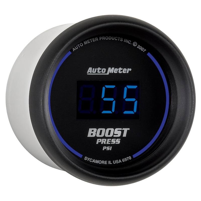 Autometer Cobalt Digital 52mm Digital 5-60 PSI Boost Gauge 6970 image 3