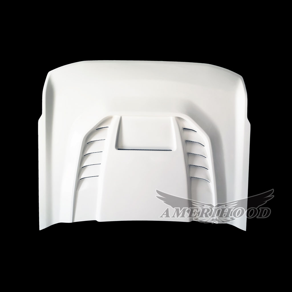 Amerihood Ford Bronco Non-Sport Model STM Style Functional Heat Extraction Ram Air Hood FB21AHSTMFHW image 4