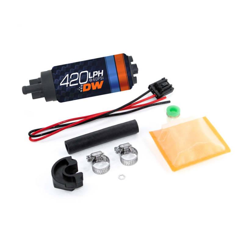 Deatschwerks DW420 Series 420lph In-Tank Fuel Pump w/ Install Kit For 89-94 240SX 94210766