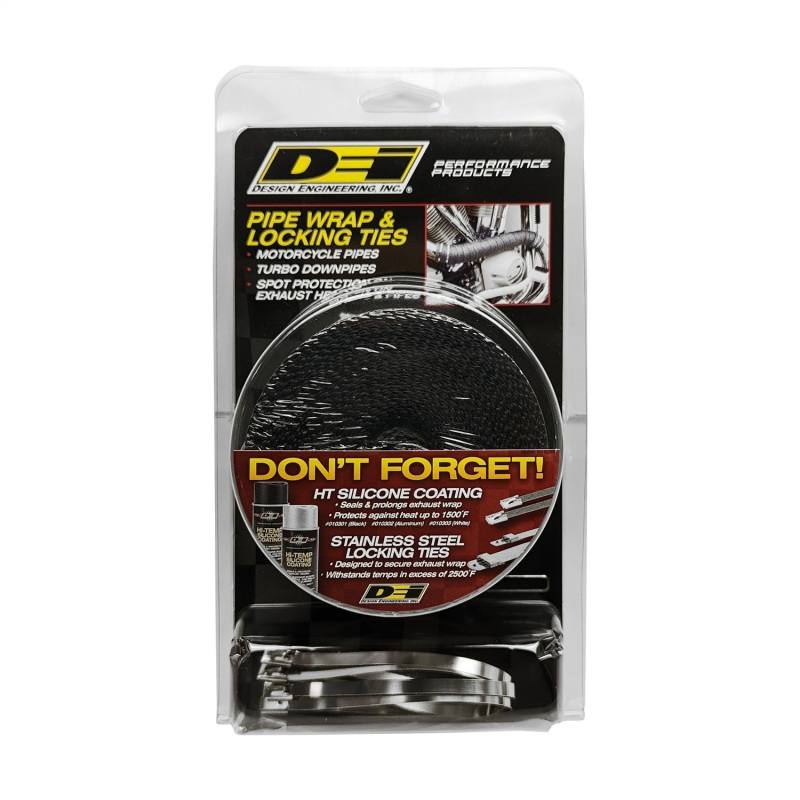 DEI Exhaust Wrap Kit - Pipe Wrap and Locking Tie - Black 10119 image 5
