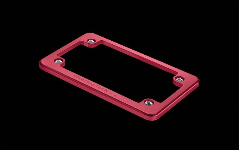WeatherTech Motorcycle Billet Plate Frames - Red 8ampf4 image 2