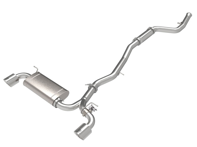 aFe Power 49-36050-P Takeda 3 IN to 2-1/2 IN 304 Stainless Steel Cat-Back Exhaust System w/Polish Tip, fits Toyota GR Supra (A90) 2021 L4-2.0L (t)
