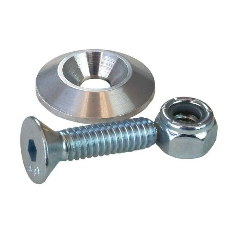 Moroso 1in Taper Washer - Raw (10 Pack w/Hardware) 71681