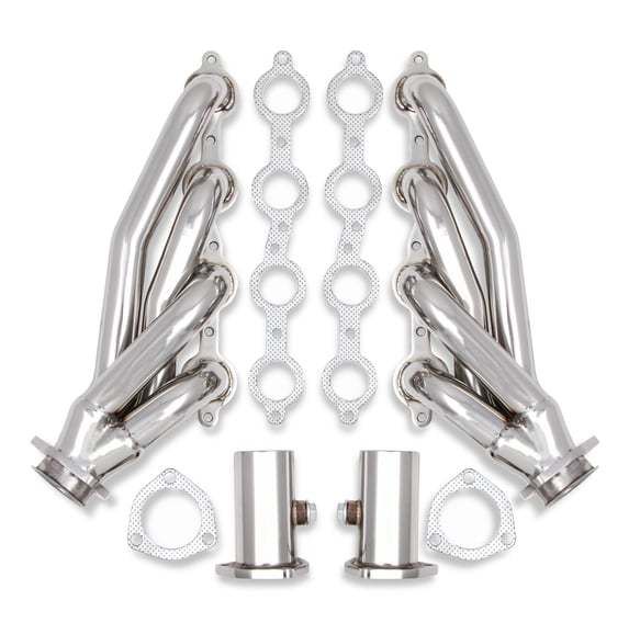 Flowtech Exhaust Header Set LS Swap Polished 304 SS 11576flt