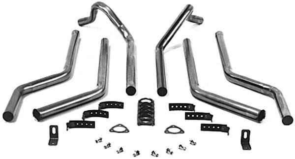 Flowtech Dual Exhaust Header Back Kit - Super Street 51525flt