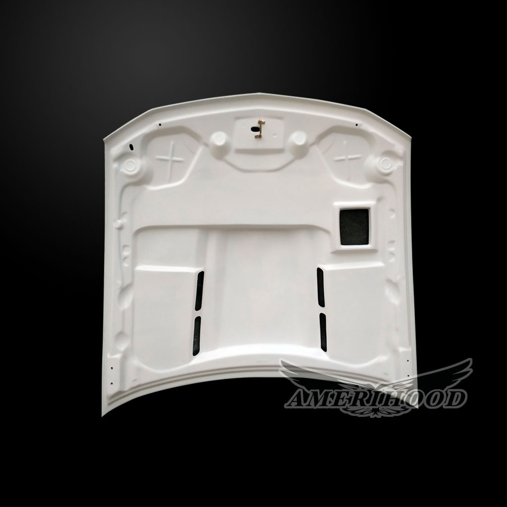 Amerihood Ford Mustang Type-SMS Style Functional Heat Extraction Ram Air Hood FM05AHSMSFHW image 10