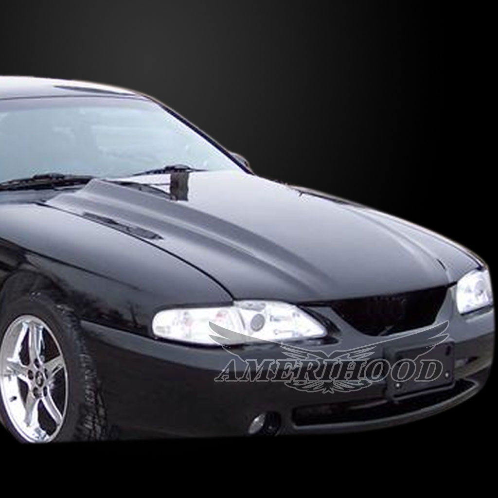 Amerihood Ford Mustang Type-Cowl Style(3 Inch) Functional Cooling Hood FM94AHT4FHW image 3