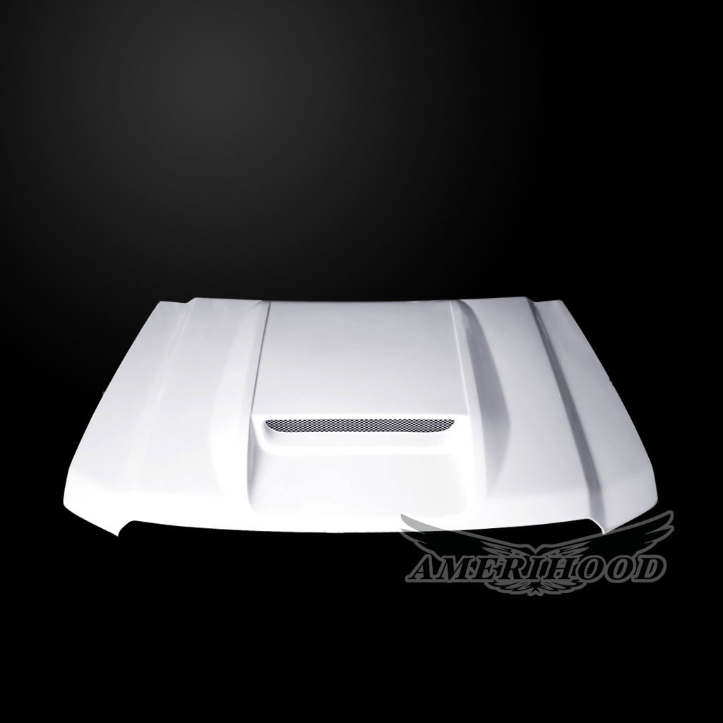 Amerihood GMC Sierra 1500 Type-RS Style Functional Ram Air Hood GS14AHRSSFHW image 3