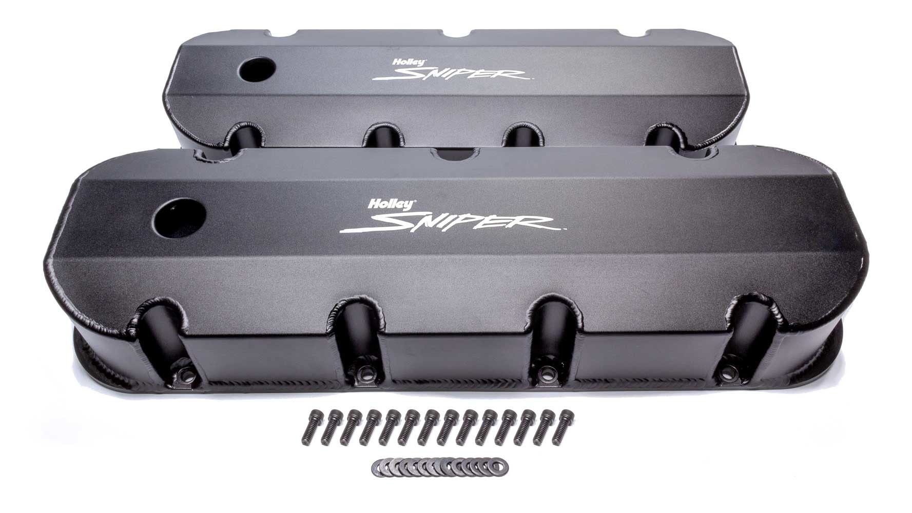 HOLLEY Sniper Fabricated Valve Covers BBC Tall 890004b