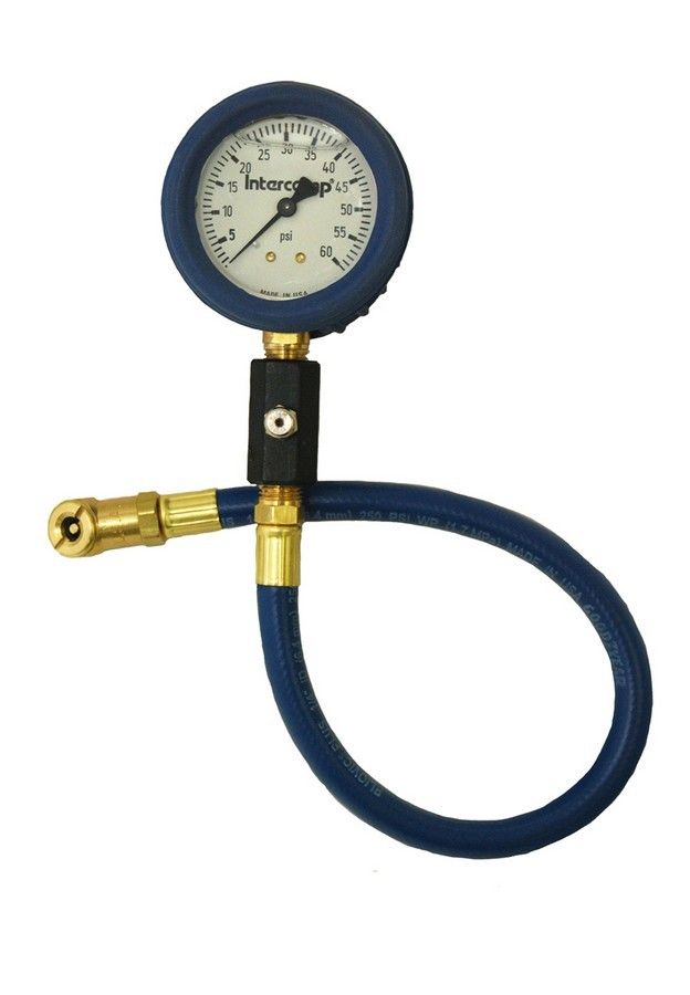 INTERCOMP Deluxe Air Gauge 2.5in 0-60 Liquid Filled 360067