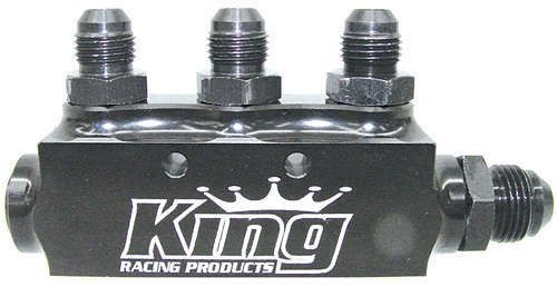 King Shocks Fuel Block w/ Fittings 1930
