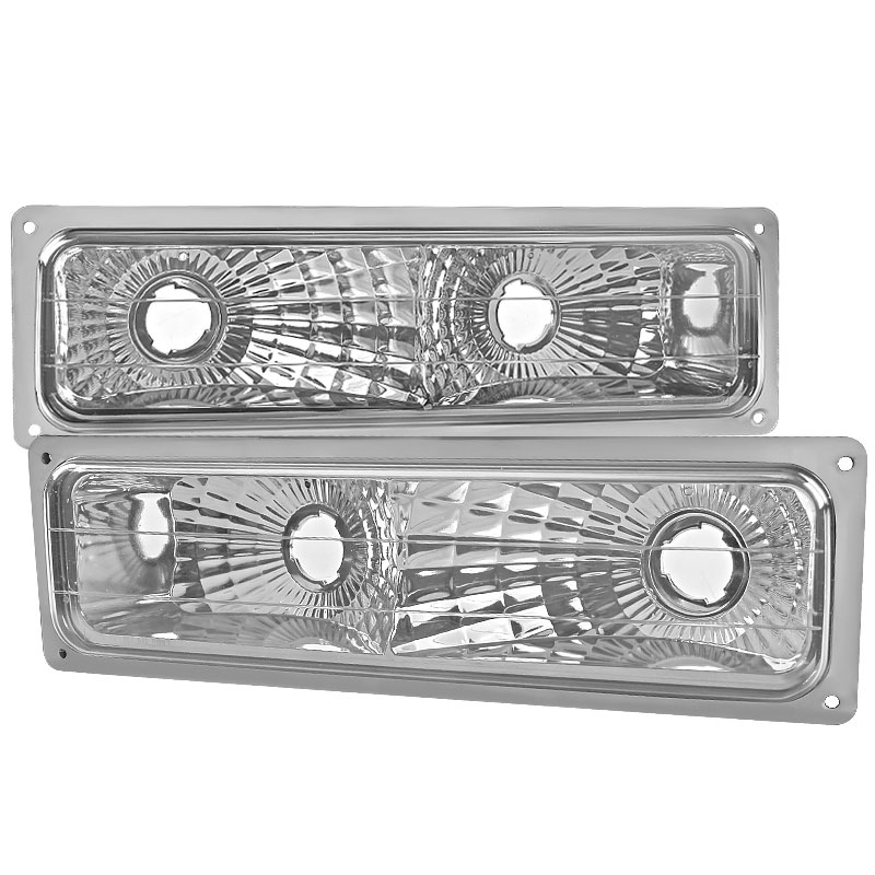SPEC-D Tuning Chevrolet C10 Bumper Lights Chrome lb-c1094-rs