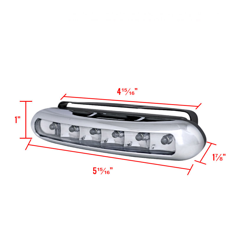 Spec-D Universal Led Bumper Fog Light LF-102LED-WT-SD image 11